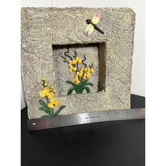 Vintage Slate Decorative Night Wall Lamp Standing Floral Butterfly Design 11” - Picture 12 of 12